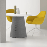 Collar Designer Office Tall Round Coffee Side Table - Gavisco Office Furniture